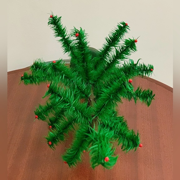 1995 Vtg Artist Signed Artisan Hand Crafted Stiff Branch Feather Tree - Picture 10 of 16